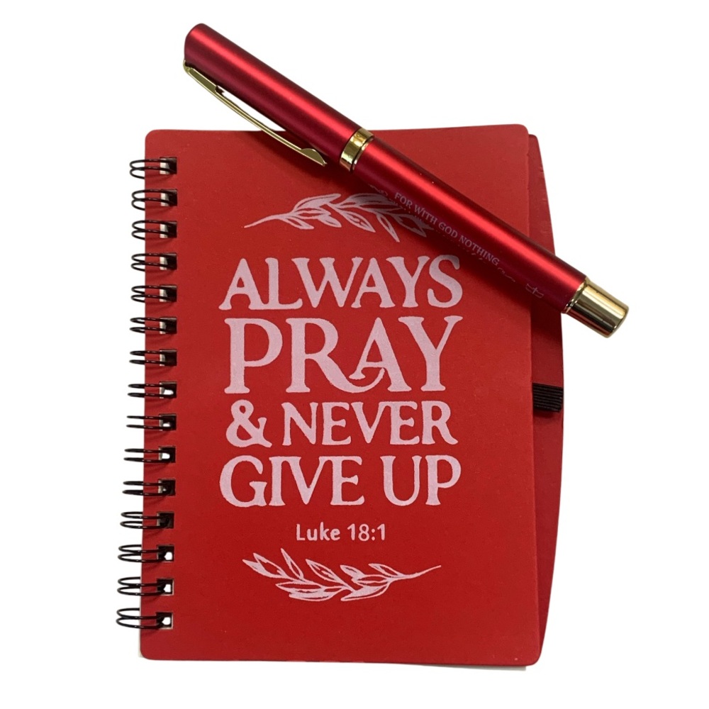 Christian Inspirational Notebook with Pen - New